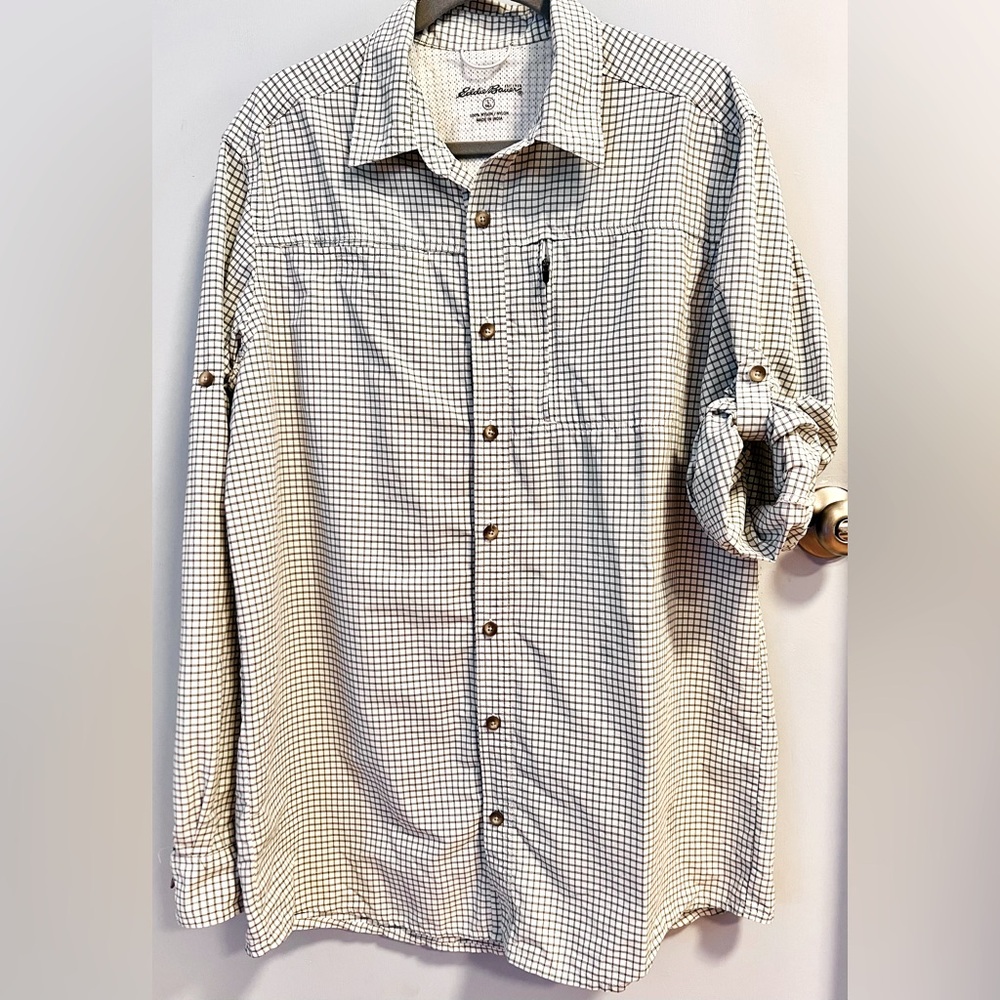 Eddie Bauer button down tech shirt